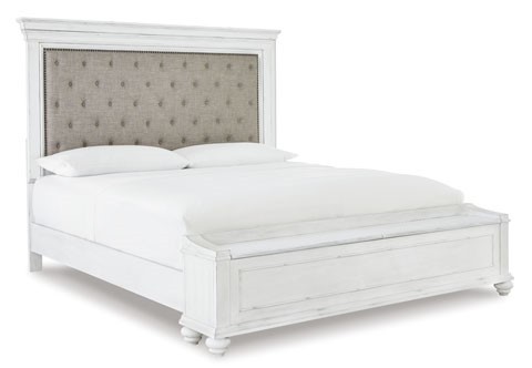 Kanwyn King storage bed upholstered